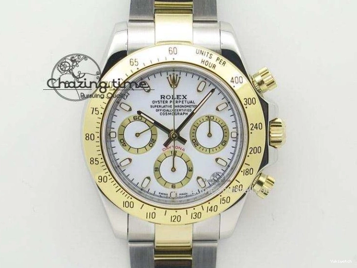 SS Dial A7750 on SS 116680 Bracelet YachtMaster II White 0423